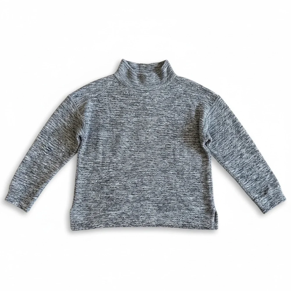 New J. Crew Mercantile Marled Half Zip Pullover Sweater Preppy Casual Gray XL